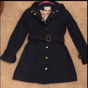 Banana Republic Navy Trench Coat Large